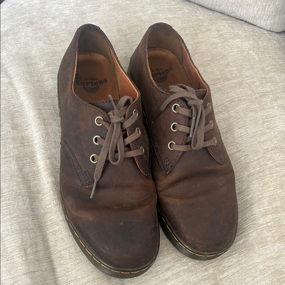 Doc Martens Brown Oxfords with Durable Leather